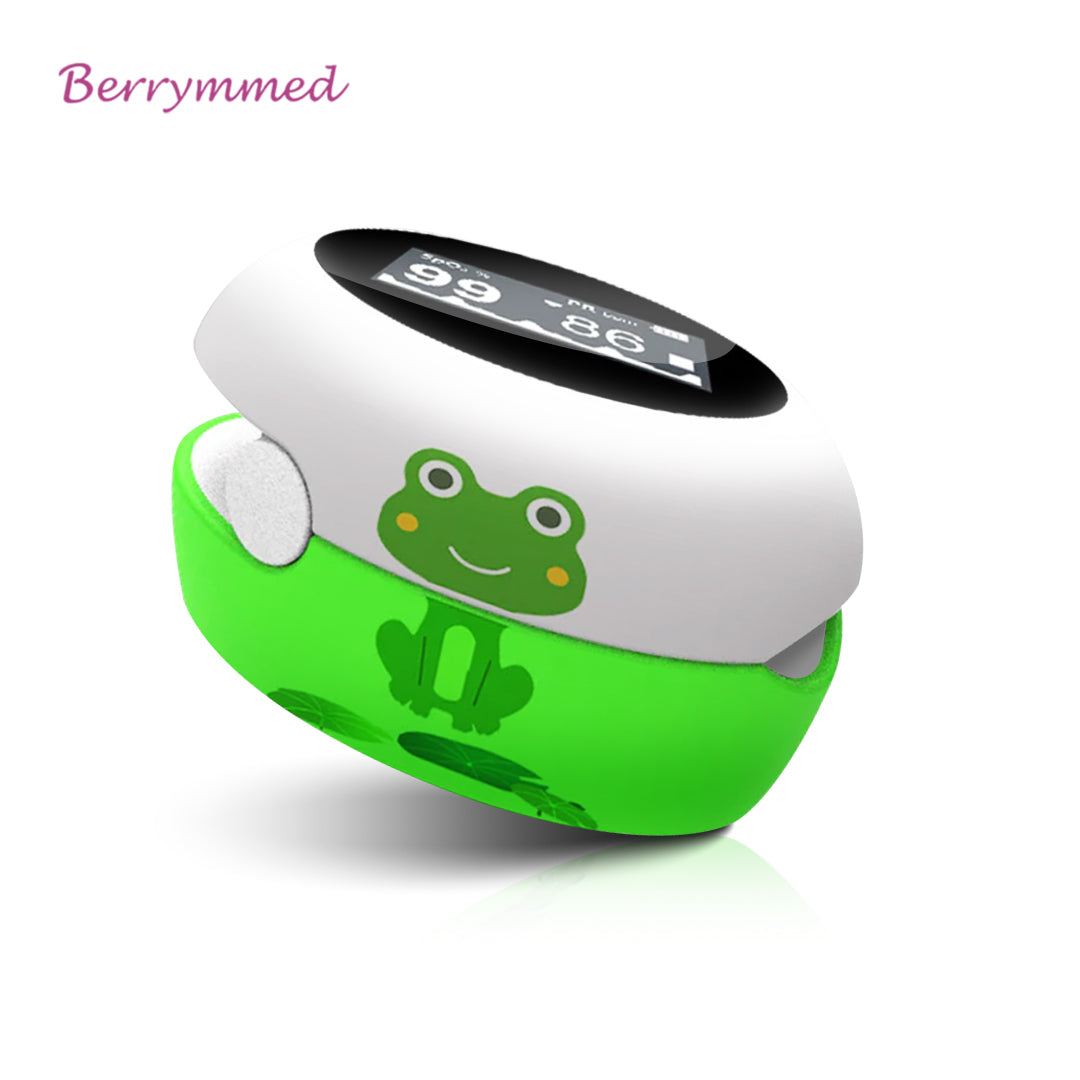 Berry Baby SO2  Cartoon look Oximeter Medical Heart Rate Blood Oxygen Monitor Berry BM20 Kids Finger Pulse Oximeter Cute mini oximeter baby oximeter 1-6 old